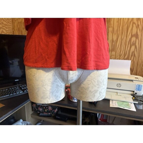 Anthropologie Deletta Red Sleeveless Top Women’s Size S Tiered V-Neck Stretch - Picture 2 of 10